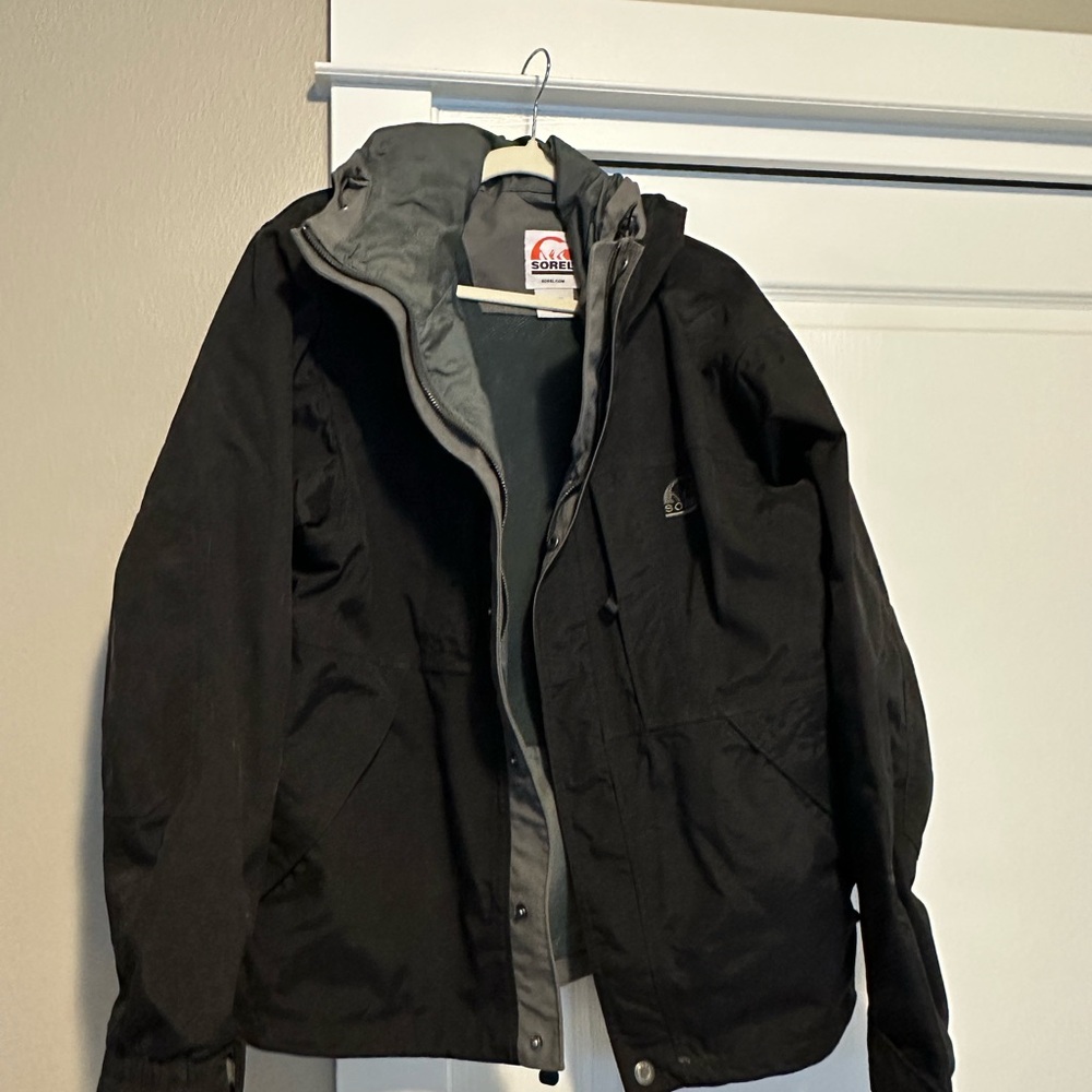 Sorel Men's Black and Gray Coat